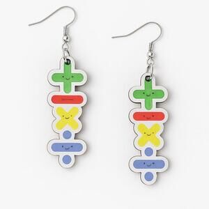 Math Symbol Earrings BIN Z